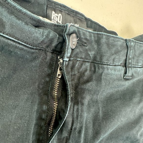 RSQ Jeans Mens Size 36x32 New York Slim Straight Stretch Black Casual - Picture 8 of 11